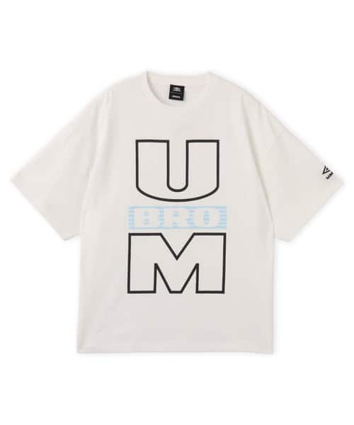UMBRO x atmos pink Women's Big Silhouette T-shirt WHITE