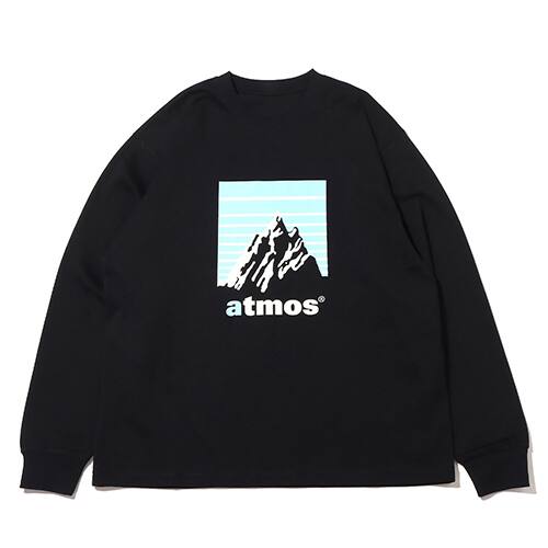 atmos MOUNTAIN LOGO L/S BLACK 23SP-I