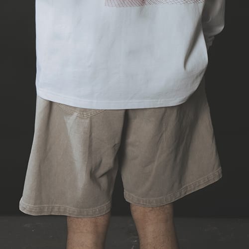 atmos CHEMICAL WASH EASY SHORT BEIGE 21SP-I