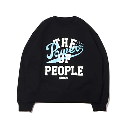 atmos THE POWER OF PEOPLE SWEAT BLACK 22SP-I