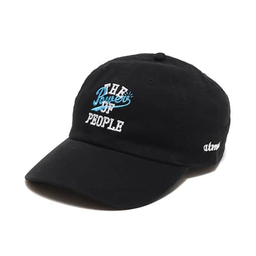 atmos THE POWER OF PEOPLE 6 PANEL CAP BLACK 22SP-I