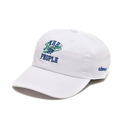 atmos THE POWER OF PEOPLE 6 PANEL CAP WHITE 22SP-I