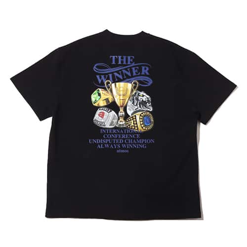 atmos WINNER TEE BLACK 22SP-I