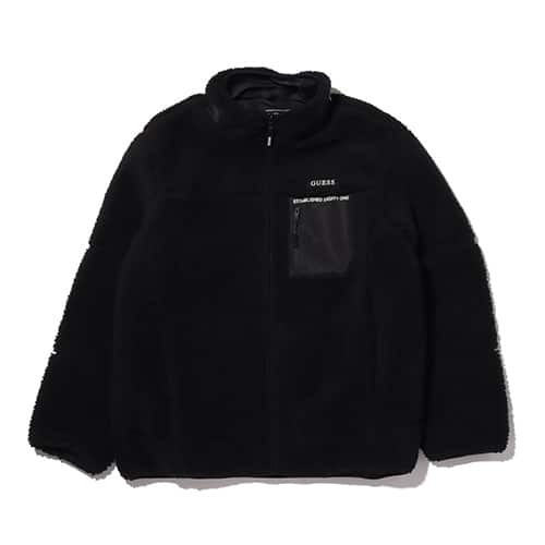 GUESS UNI ZIP UP JACKET BLACK 20HO-I