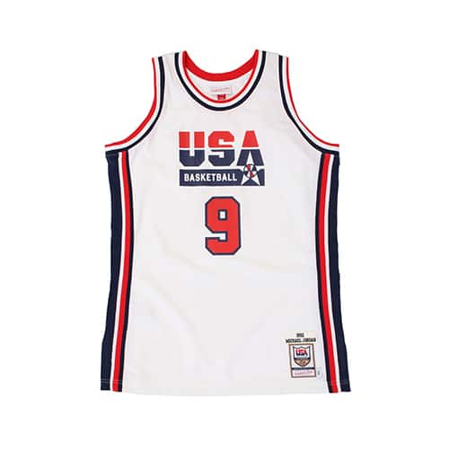 Mitchell & Ness NBA AUTHENTIC JERSEY WHITE USA 92 MICHAEL JORDAN WHITE 21FW-I