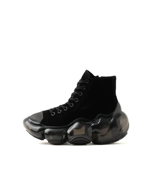 grounds MOOPIE HIGHCUT BLACK VELVET - ブラック
