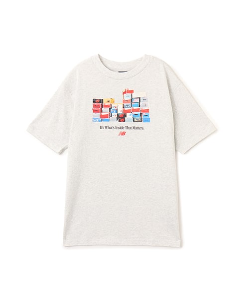 New Balance Boxes T-Shirt アッシュヘザー - グレー