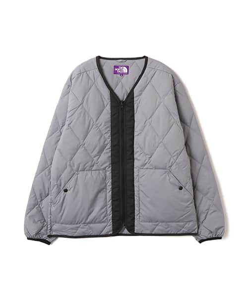 THE NORTH FACE PURPLE LABEL PERTEX QUANTUM PLAS Field Down Cardigan Light Gray ザ・ノース・フェイス パープル レーベル パーテックス クアンタム プラス フィールド ダウン カーディガン グレー