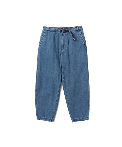 THE NORTH FACE PURPLE LABEL Denim Wide Tapered Field Pants Indigo Bleach