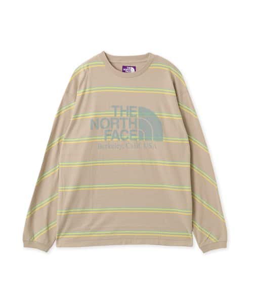 THE NORTH FACE PURPLE LABEL FLD LONG STRIPED T
