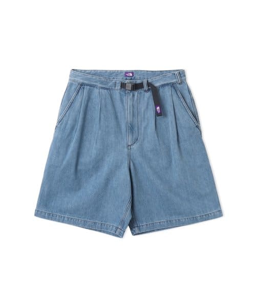 THE NORTH FACE PURPLE LABEL Denim Tuck Field Shorts Indigo Bleach - インディゴ