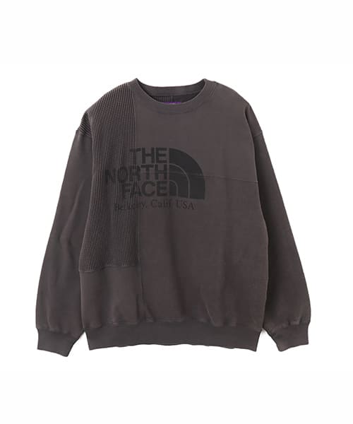 THE NORTH FACE PURPLE LABEL Field Patchworked Crewneck Sweatshirt Asphalt Gray - グレー