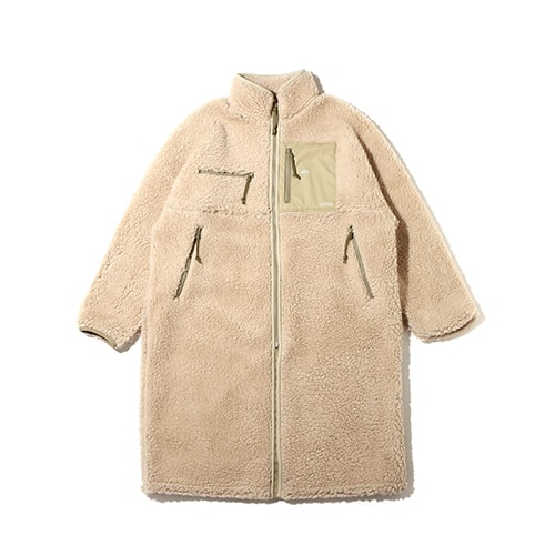 THE NORTH FACE PURPLE LABEL Wool Boa Fleece Field Coat Beige 22FW-I