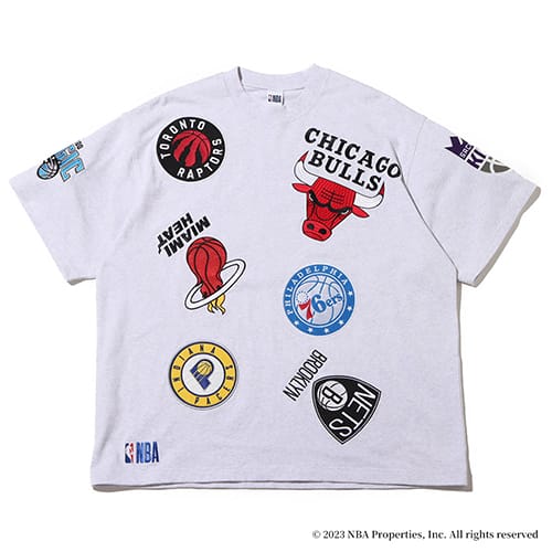 TOKYO 23 NBA Team Logo Patch T-Shirt ASH GRAY 23FW-S