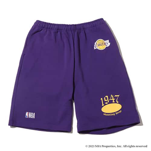 TOKYO 23 NBA Team Logo Short Pants PURPLE x LAKERS 23SS-S