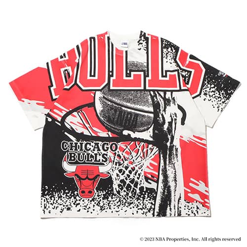 TOKYO23 NBA Over print T-shirts BULLS 23FW-S