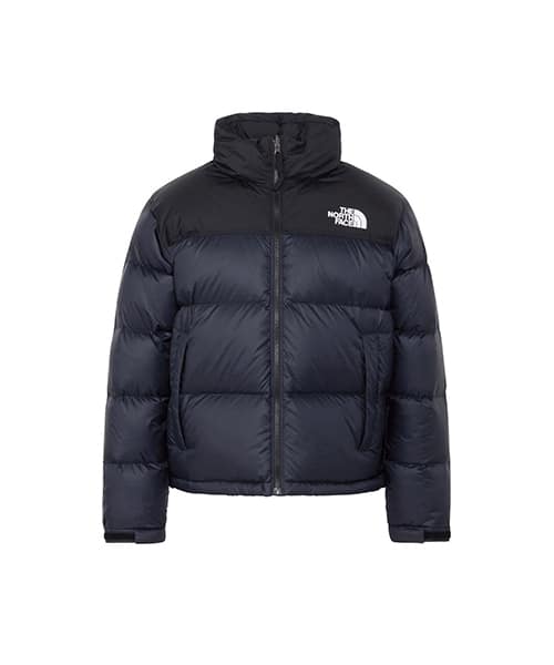 THE NORTH FACE Womens Short Nuptse Jacket ブラックxアーバンネイビー - ネイビー