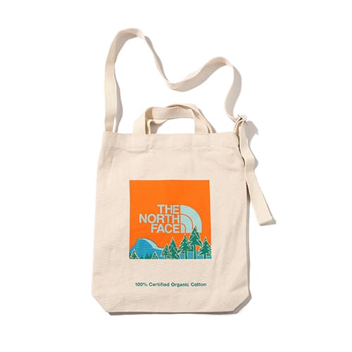 THE NORTH FACE K ORGANIC COTTON TOTE ナチュラルxレッドクレイ 23SS-I