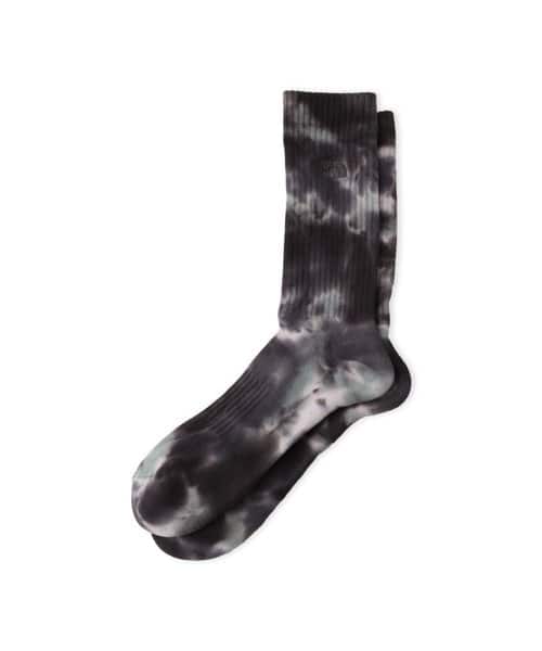 THE NORTH FACE TIE DYE CREW アスファルト - グレー