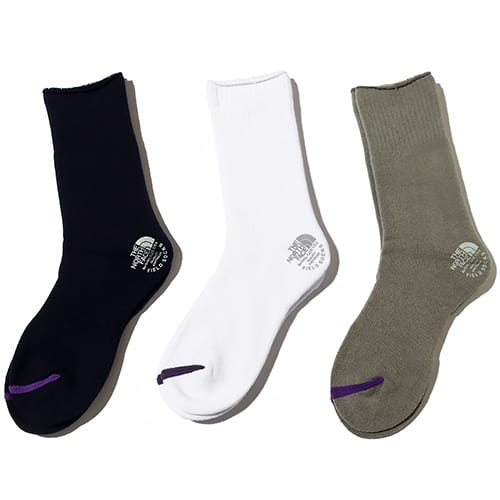 THE NORTH FACE PURPLE LABEL Pack Field Socks 3P Mix1 (W,H,N 24SS-I