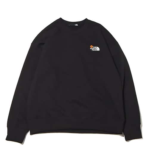 THE NORTH FACE FLOWER LOGO CREW BLACK 23SS-I