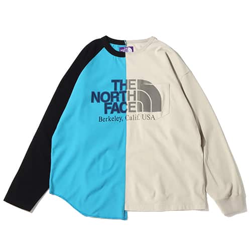 THE NORTH FACE PURPLE LABEL High Bulky Jersey L/S Logo Tee Light Gray 22SS-I