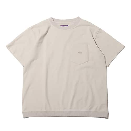 THE NORTH FACE PURPLE LABEL High Bulky H/S Pocket Tee Light Gray 22SS-I