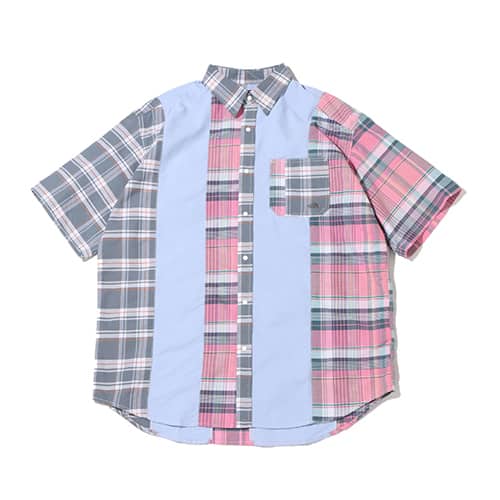 THE NORTH FACE PURPLE LABEL Patchwork H/S Shirt PINK 22SS-I