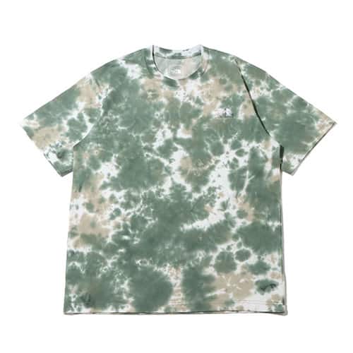 THE NORTH FACE S/S TIE DYE TEE BROWNxGREEN 22SS-I