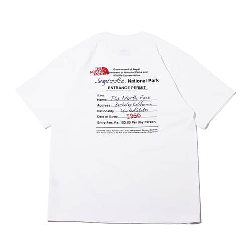 THE NORTH FACE S/S ENTRANCE PERMISSION TEE ホワイト 23SS-I