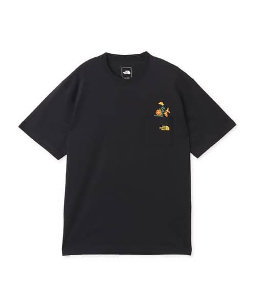 THE NORTH FACE S/S FD Flower Logo Tee ブラック