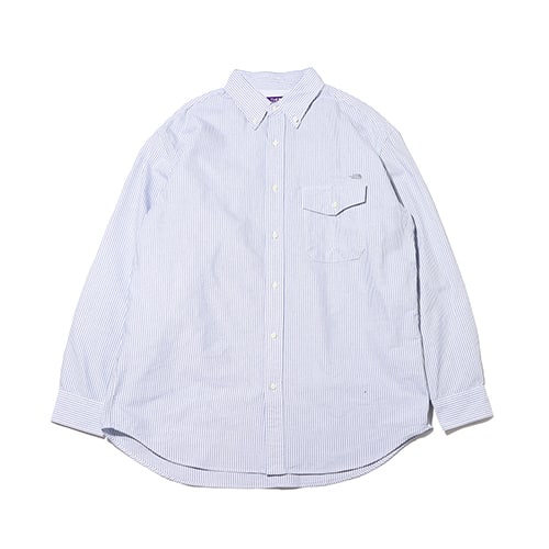 THE NORTH FACE PURPLE LABEL Cotton Polyester Stripe OX B.D. Shirt ...