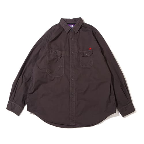 THE NORTH FACE PURPLE LABEL Lightweight Twill Big Work Shirt Charcoal 23SS-I