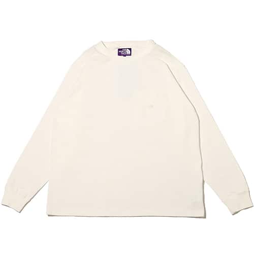 THE NORTH FACE PURPLE LABEL 7oz L/S Pocket Tee Off White 23SS-I