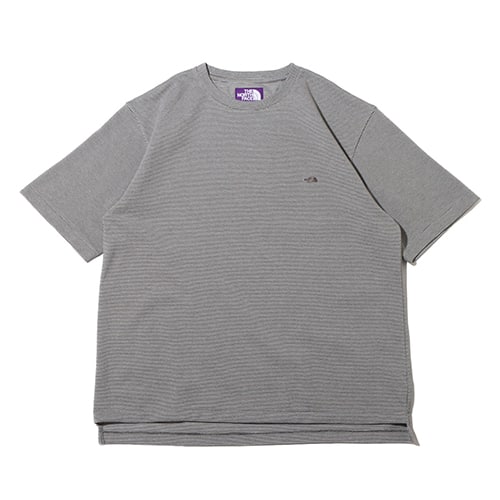 THE NORTH FACE PURPLE LABEL Moss Stitch Field H/S Tee Gray 23SS-I
