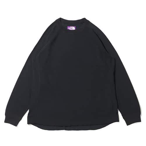 THE NORTH FACE PURPLE LABEL Thermal Field Long Sleeve Tee Black 23FW-I