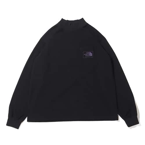 THE NORTH FACE PURPLE LABEL Field Mockneck Long Sleeve Tee Black 