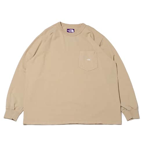 THE NORTH FACE PURPLE LABEL 7oz Long Sleeve Pocket Tee Beige X Off White 24SS-I