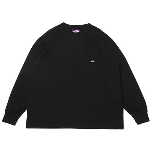 THE NORTH FACE PURPLE LABEL 7oz Long Sleeve Pocket Tee Black X Off White 24SS-I