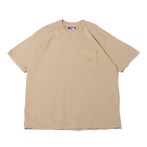 THE NORTH FACE PURPLE LABEL 7oz Pocket Tee Beige X Off White