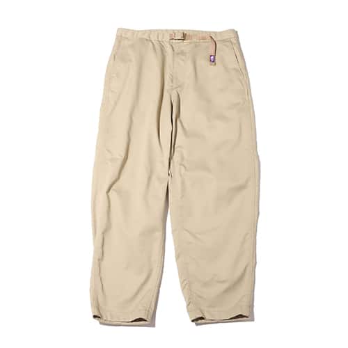 THE NORTH FACE PURPLE LABEL STRETCH TWILL WIDE TAPERED PANTS TAN 