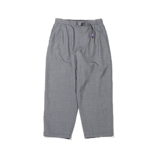 THE NORTH FACE PURPLE LABEL Polyester Wool Oxford Wide Tapered Field Pants Mix Gray 24SS-I