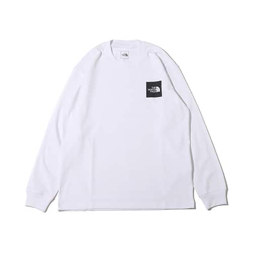THE NORTH FACE L/S SQUARE LOGO TEE ホワイト 23FW-I