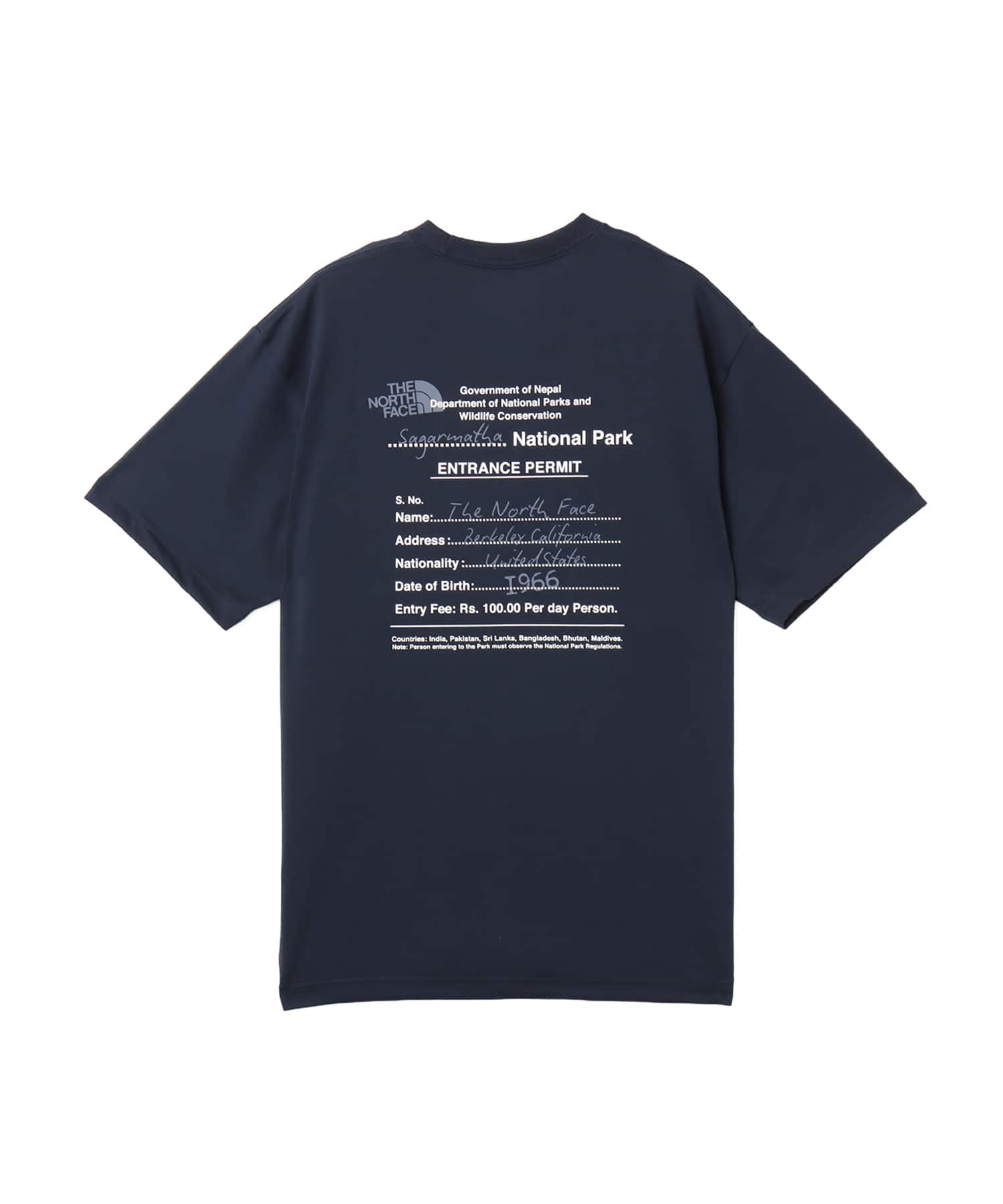 THE NORTH FACE S/S Entrance Permission Tee URBAN NAVY