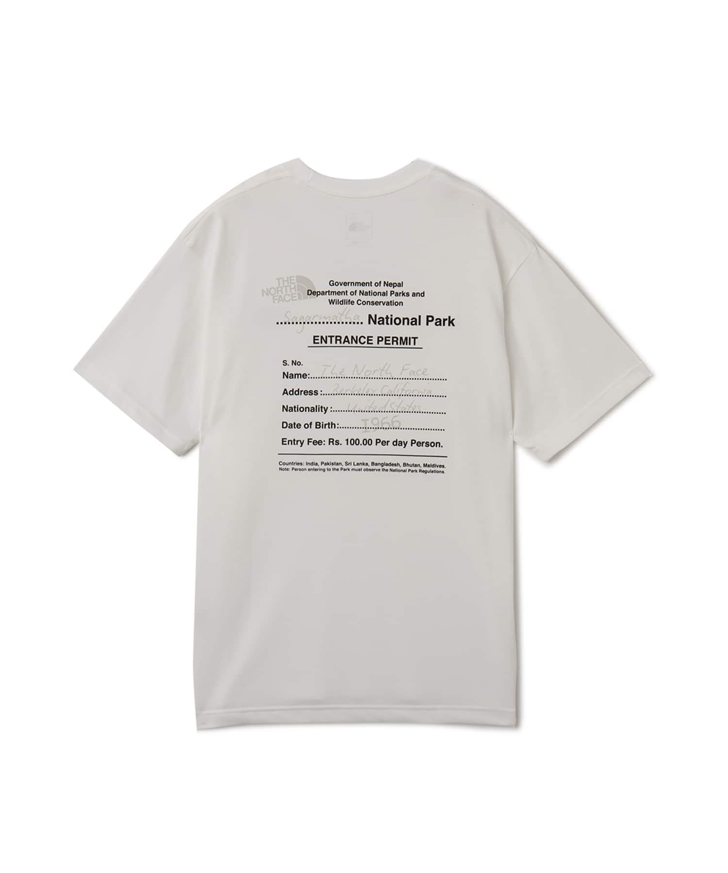 THE NORTH FACE S/S Entrance Permission Tee WHITE