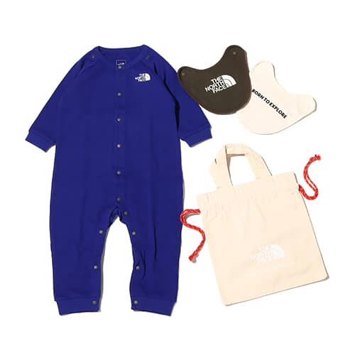 THE NORTH FACE BABY L/S ROMPERS 2P BIB ラピスブルー 22FW-I