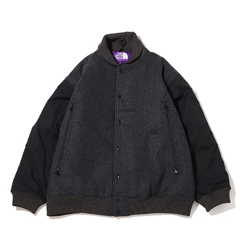 THE NORTH FACE PURPLE LABEL Herringbone Tweed Varsity Jacket 