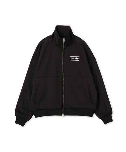 PLEASURES x OASIS FOREVER TRACK JACKET BLACK