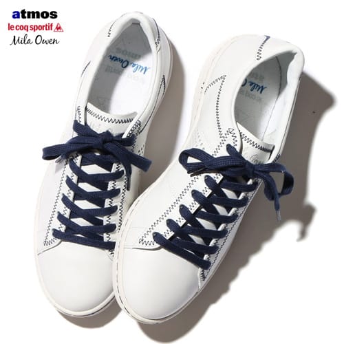 atmos×le coq sportif×MilaOwen ML COURT PREMIUM AT  WHITE