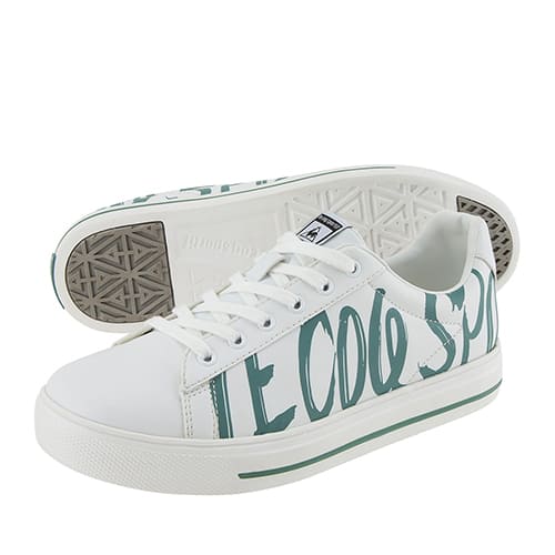 le coq sportif TELUNA BOUND COURT EZ ホワイト/グリーン 22SS-I